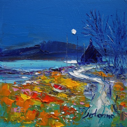 Moonrise on the Sound of Mull 6x6
